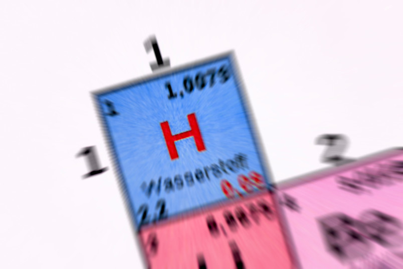 Wasserstoffsymbol im Periodensystem
