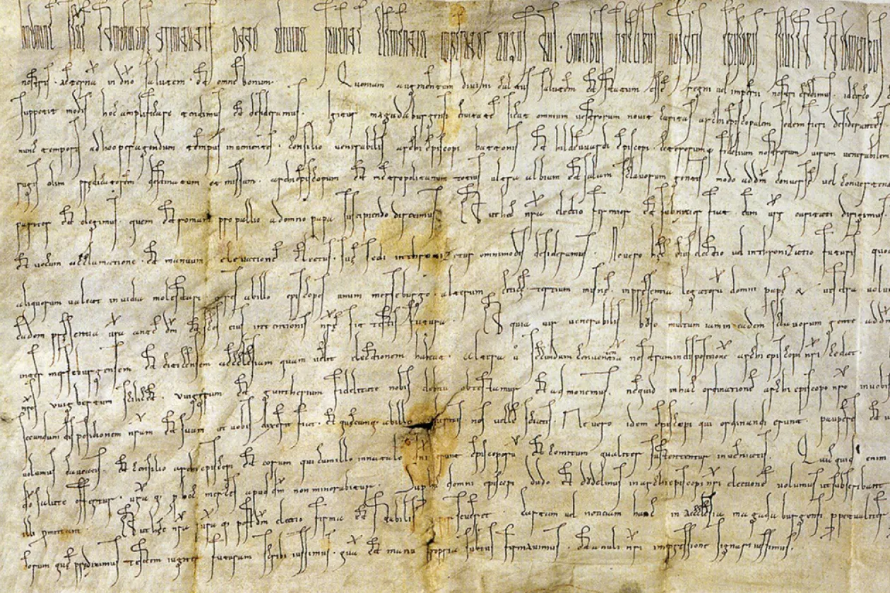 Ein mittelalterliches Schriftstück