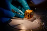 Pinzette mit Materialsplitter