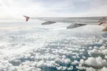 Blick aus dem Flugzeug