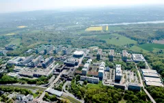 Ein Luftbild des RUB-Campus