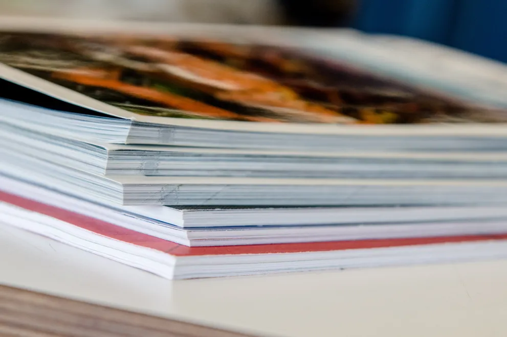 A stack of magazines