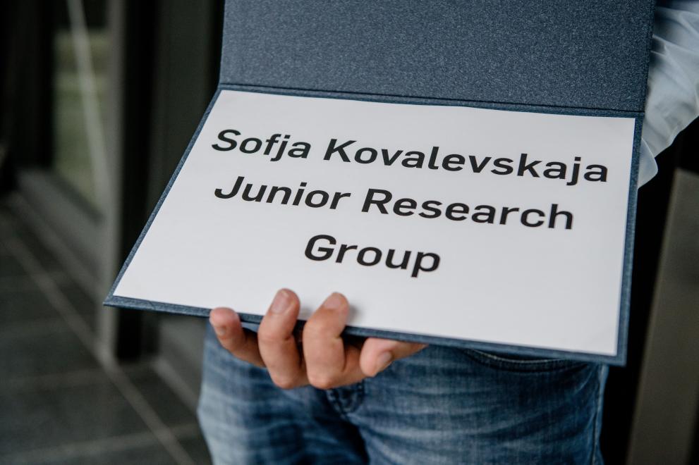 A folder with the inscription Sofja Kovalevskaja Group