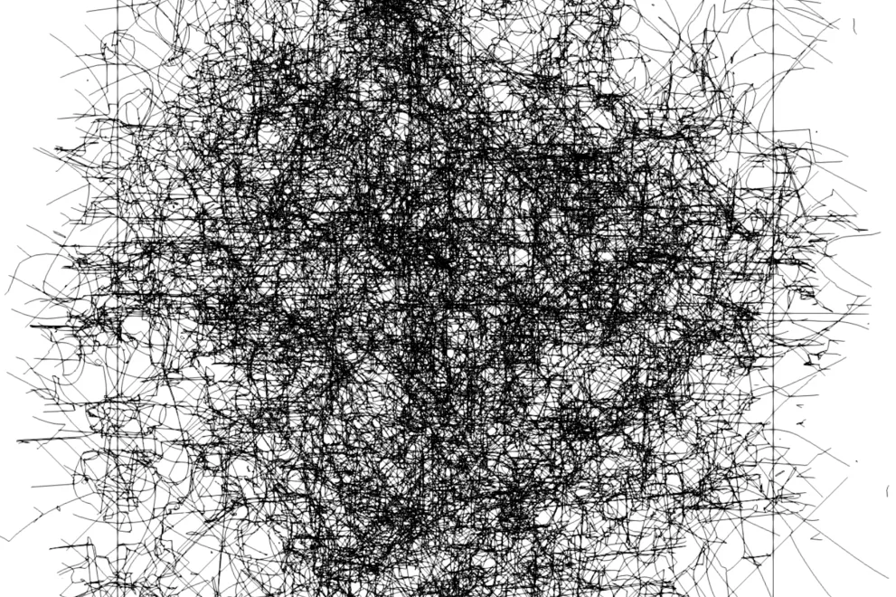 Grafik eines Netzwerks aus Versetzungen