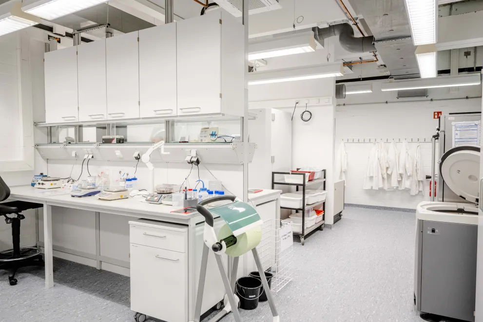 View into a laboratory