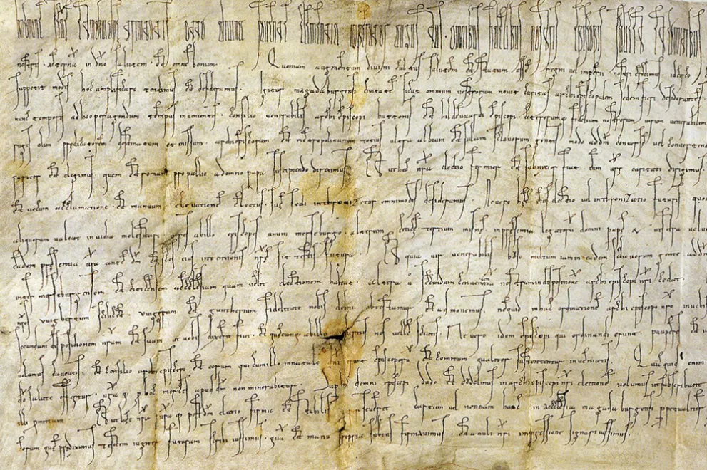 Ein mittelalterliches Schriftstück